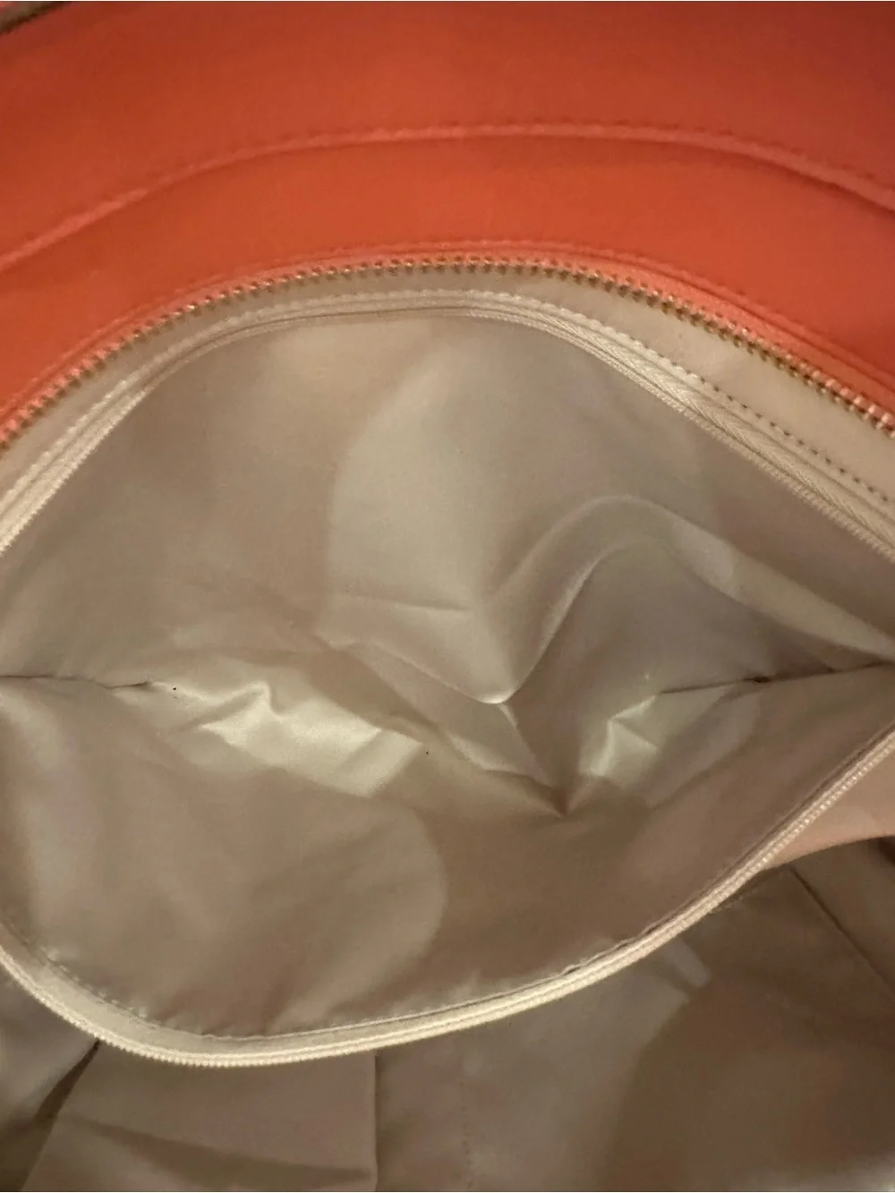 Coach #267 Taylor Alexis Coral-Orange Leather Tote Carryall